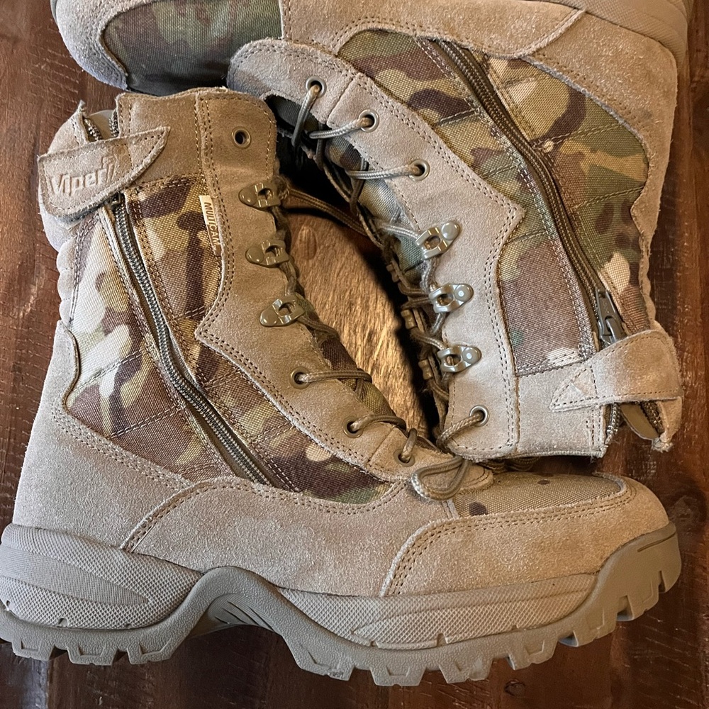 Viper Tactical Camouflage Boots Size 12